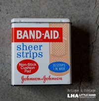 U.S.A. antique BAND-AID TIN アメリカアンティーク ジョンソン&ジョンソン BAND-AID バンドエイド缶 絆創膏 ヴィンテージ1970-80's 