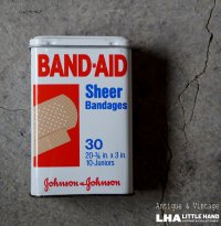 U.S.A. antique BAND-AID TIN アメリカアンティーク ジョンソン&ジョンソン BAND-AID バンドエイド缶 絆創膏 ヴィンテージ1983's 