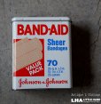 画像1: U.S.A. antique BAND-AID TIN アメリカアンティーク ジョンソン&ジョンソン BAND-AID バンドエイド缶 絆創膏 ヴィンテージ1983's  (1)