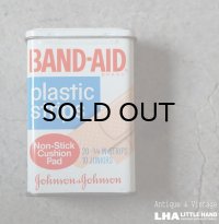 U.S.A. antique BAND-AID TIN アメリカアンティーク ジョンソン&ジョンソン BAND-AID バンドエイド缶 絆創膏 ヴィンテージ1970-80's 