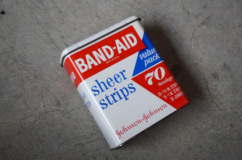 画像2: U.S.A. antique BAND-AID TIN アメリカアンティーク ジョンソン&ジョンソン BAND-AID バンドエイド缶 絆創膏 ヴィンテージ1970-80's 