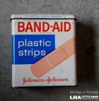 U.S.A. antique BAND-AID TIN アメリカアンティーク ジョンソン&ジョンソン BAND-AID バンドエイド缶 絆創膏 ヴィンテージ1960's 