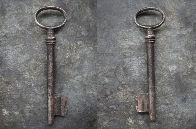 画像2: FRANCE antique KEY フランスアンティークキー 大きな鍵 H9.5cm 1890-1920's