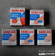 画像1: U.S.A. antique BAND-AID TINS 5pcs アメリカアンティーク ジョンソン&ジョンソン BAND-AID バンドエイド缶 5個SET 絆創膏 ヴィンテージ1960-80's  (1)