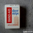 画像1: U.S.A. antique BAND-AID TIN アメリカアンティーク ジョンソン&ジョンソン BAND-AID バンドエイド缶 絆創膏 ヴィンテージ1960's  (1)