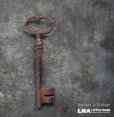 画像1: FRANCE antique KEY フランスアンティークキー 大きな鍵 H10cm 1890-1920's (1)