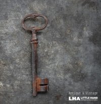 FRANCE antique KEY フランスアンティークキー 大きな鍵 H10cm 1890-1920's