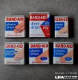 画像1: U.S.A. antique BAND-AID TINS 6pcs アメリカアンティーク ジョンソン&ジョンソン BAND-AID バンドエイド缶 6個SET 絆創膏 ヴィンテージ1960-80's  (1)