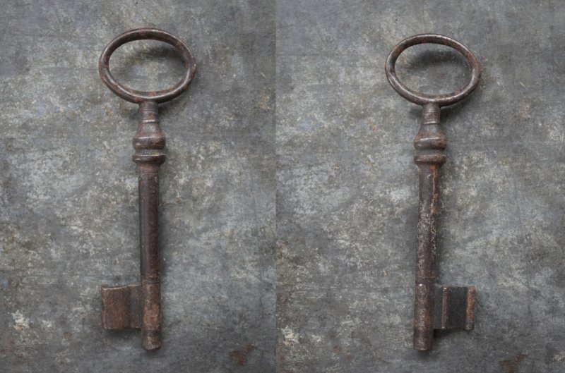 画像3: FRANCE antique KEY フランスアンティークキー 大きな鍵 H10.2cm 1890-1920's