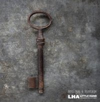 FRANCE antique KEY フランスアンティークキー 大きな鍵 H10.2cm 1890-1920's