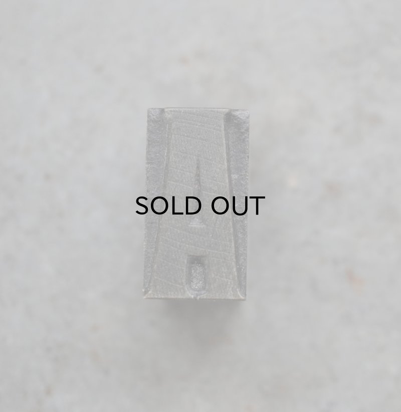 画像1: U.S.A. antique Letterpress 【A】アメリカアンティーク 木製プリンターブロック Ｈ2.5cm ヴィンテージ スタンプ ビンテージ はんこ 数字 1900-40's 