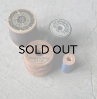 U.S.A. antique Wooden Spools アメリカアンティーク  英字ロゴ入 刻印入 木製スプール 糸巻き 糸 4個セット  ヴィンテージ 1920-40's