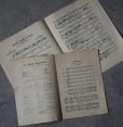 画像1: FRANCE antique Sheet Music 2pcs フランスアンティーク 楽譜 譜面 2SET ヴィンテージ 1920-60's (1)