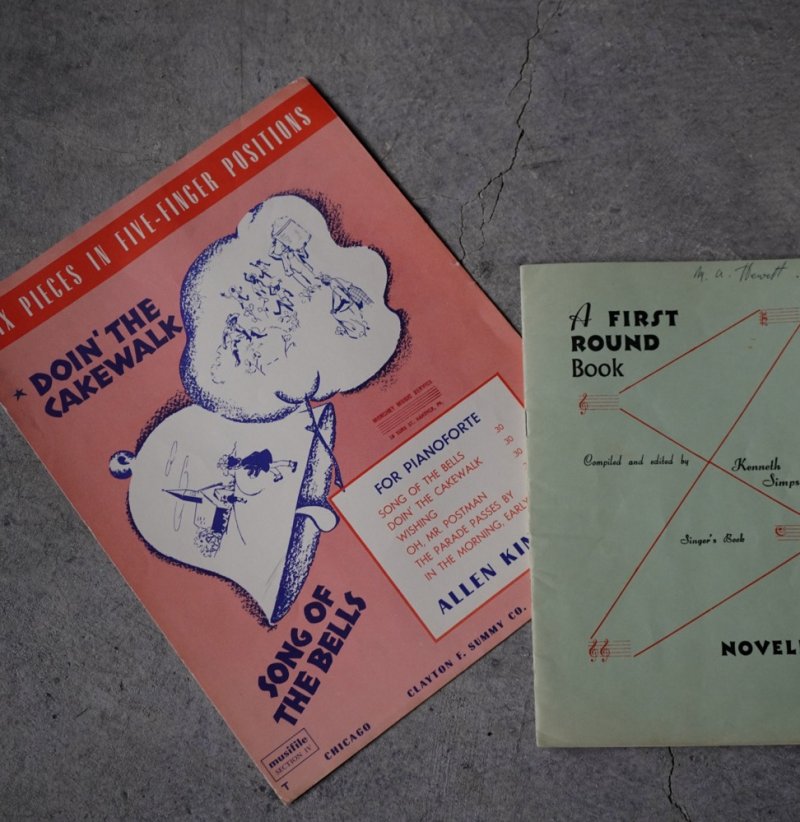 画像2: U.S.A. ENGLAND antique Sheet Music 2pcs アメリカ・イギリスアンティーク 楽譜 譜面 2SET ヴィンテージ 1900-60's