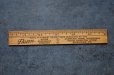 画像2: U.S.A. antique ADVERTISING RULER 6”  アメリカアンティーク アドバタイジング 木製ルーラー 広告入り 定規 ヴィンテージ 1940-60's (2)