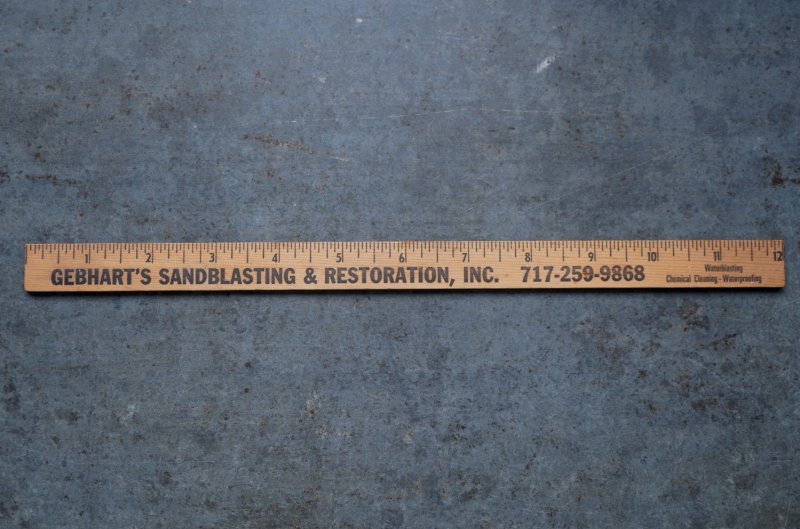 画像2: U.S.A. antique ADVERTISING RULER 12” アメリカアンティーク アドバタイジング 木製ルーラー 広告入り 定規 ヴィンテージ 1940-60's