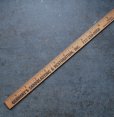 画像1: U.S.A. antique ADVERTISING RULER 12” アメリカアンティーク アドバタイジング 木製ルーラー 広告入り 定規 ヴィンテージ 1940-60's (1)