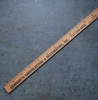 U.S.A. antique ADVERTISING RULER 12” アメリカアンティーク アドバタイジング 木製ルーラー 広告入り 定規 ヴィンテージ 1940-60's