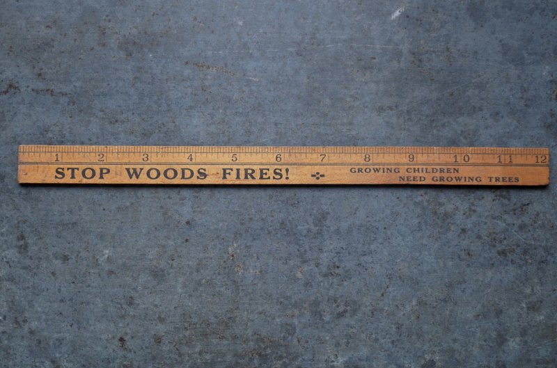 画像2: U.S.A. antique ADVERTISING RULER 12” アメリカアンティーク アドバタイジング 木製ルーラー 広告入り 定規 ヴィンテージ 1940-60's