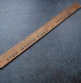画像1: U.S.A. antique ADVERTISING RULER 12” アメリカアンティーク アドバタイジング 木製ルーラー 広告入り 定規 ヴィンテージ 1940-60's (1)