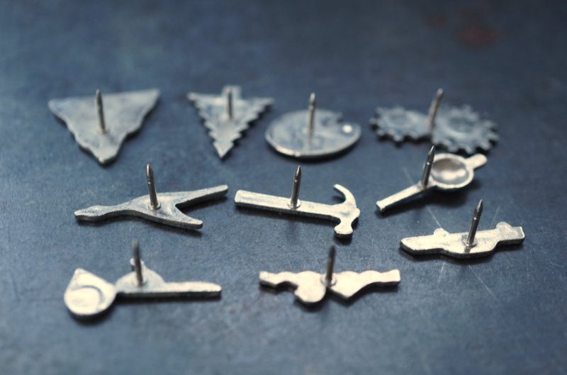 画像5: U.S.A. antique PINS PIN BADGE 10pcs アメリカアンティークピンズ ピンバッジ 10個セット （留め金具なし）ヴィンテージ 1960-90's