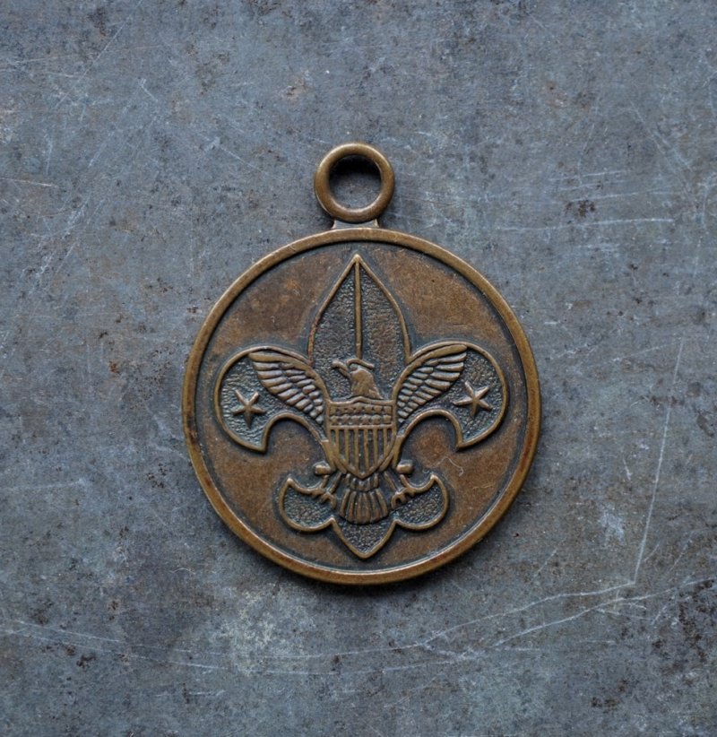 画像1: U.S.A. antique BOY SCOUTS OF AMERICA TAG BSA アメリカアンティーク ボーイスカウトタグ プレート ブラス 真鍮 ヴィンテージ 1960-90's 