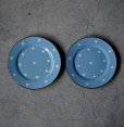 画像1: 【OUTLET】ENGLAND antique TORQUAY CAKE PLATE イギリスアンティーク トーキー ポルカドット ティープレート・ケーキプレート 2セット ヴィンテージ 1960-70's (1)