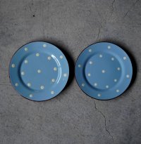 【OUTLET】ENGLAND antique TORQUAY CAKE PLATE イギリスアンティーク トーキー ポルカドット ティープレート・ケーキプレート 2セット ヴィンテージ 1960-70's