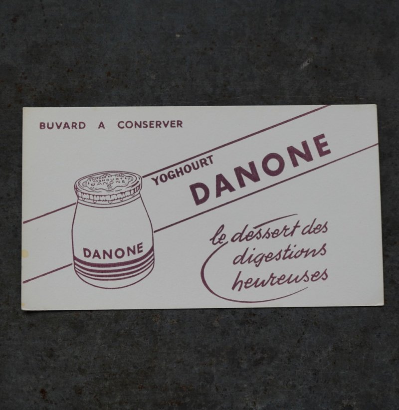 画像1: FRANCE antique フランスアンティーク BUVARD ビュバー DANONE ビュバー 1950-70's