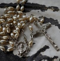 ITALY antique  Rosary イタリアアンティーク ロザリオ 十字架 ヴィンテージ 1970-90's  
