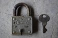 画像2: SALE【30%OFF】U.S.A. antique Master PADLOCK アメリカアンティーク  刻印入 パドロック 南京錠 ヴィンテージ ビンテージ 1940－60's (2)