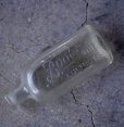 画像1: ENGLAND antique Boots Glass Bottle イギリスアンティーク 筆記体ロゴ【Boots】 ガラスボトル H12cm ガラス瓶 1920's (1)