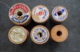 画像5: U.S.A. antique Wooden Spools アメリカアンティーク 木製スプール 糸巻き 糸 6個セット  ヴィンテージ 1950-70's (5)