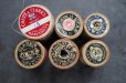 画像4: U.S.A. antique Wooden Spools アメリカアンティーク 木製スプール 糸巻き 糸 6個セット  ヴィンテージ 1950-70's (4)