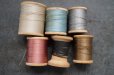 画像3: U.S.A. antique Wooden Spools アメリカアンティーク 木製スプール 糸巻き 糸 6個セット  ヴィンテージ 1950-70's (3)
