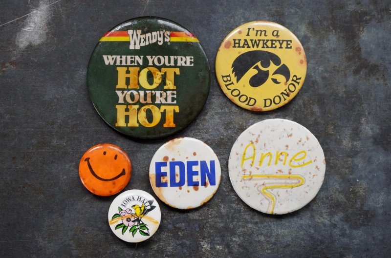 画像2: ENGLAND & U.S.A. antique BADGES 6pcs イギリス&アメリカアンティーク  ヴィンテージ 缶バッジ 6個セット 缶バッチ ビンテージ 1970-90's 