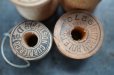 画像7: U.S.A. antique Wooden Spools アメリカアンティーク  英字ロゴ入 刻印入 木製スプール 糸巻き 糸 4個セット  ヴィンテージ 1920-40's