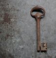 画像1: FRANCE antique KEY フランスアンティークキー 大きな鍵 H10.8cm 1890-1920's (1)