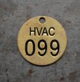 画像3: U.S.A. antique Number Tag アメリカアンティーク ナンバータグ ナンバープレート ブラス 真鍮 ヴィンテージ 1940-60's  (3)