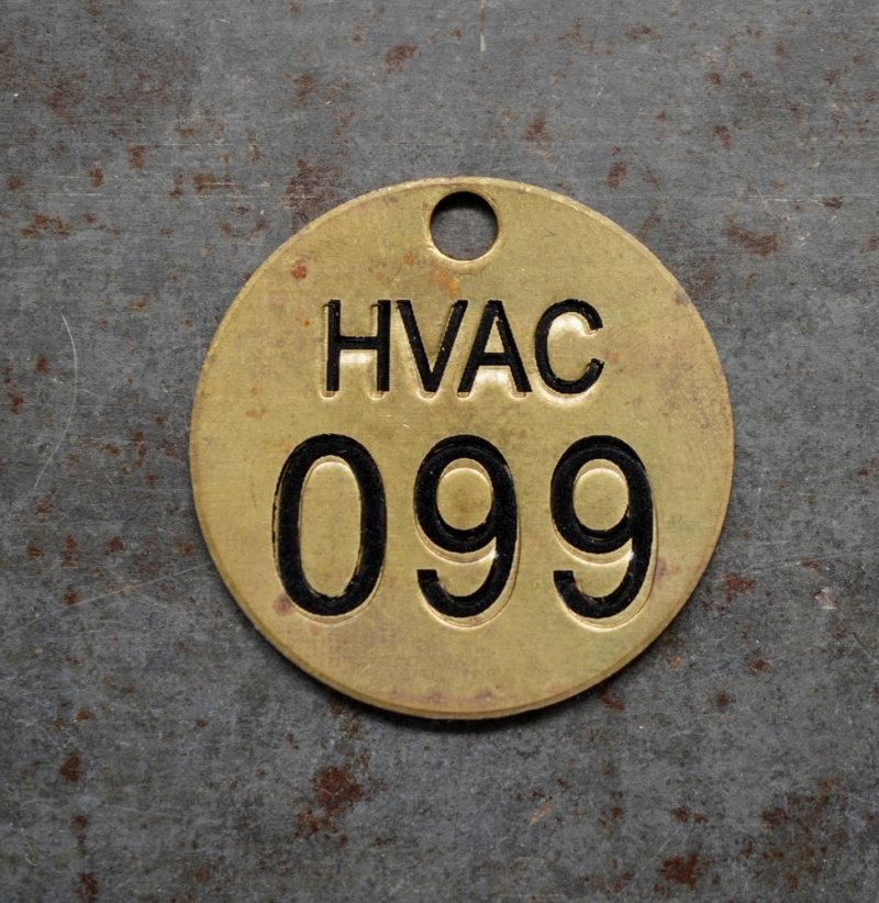 画像3: U.S.A. antique Number Tag アメリカアンティーク ナンバータグ ナンバープレート ブラス 真鍮 ヴィンテージ 1940-60's 