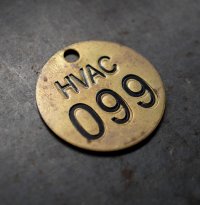 U.S.A. antique Number Tag アメリカアンティーク ナンバータグ ナンバープレート ブラス 真鍮 ヴィンテージ 1940-60's 