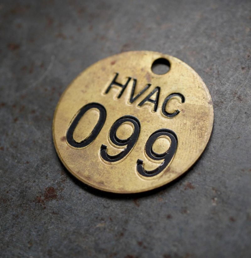 画像2: U.S.A. antique Number Tag アメリカアンティーク ナンバータグ ナンバープレート ブラス 真鍮 ヴィンテージ 1940-60's 