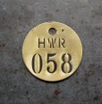 画像3: U.S.A. antique Number Tag アメリカアンティーク ナンバータグ ナンバープレート ブラス 真鍮 ヴィンテージ 1940-60's  (3)
