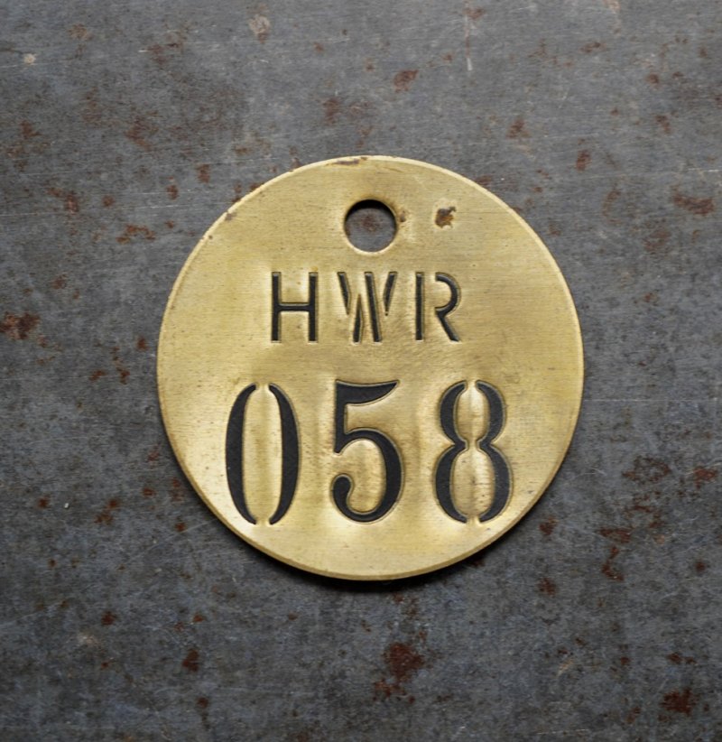 画像3: U.S.A. antique Number Tag アメリカアンティーク ナンバータグ ナンバープレート ブラス 真鍮 ヴィンテージ 1940-60's 