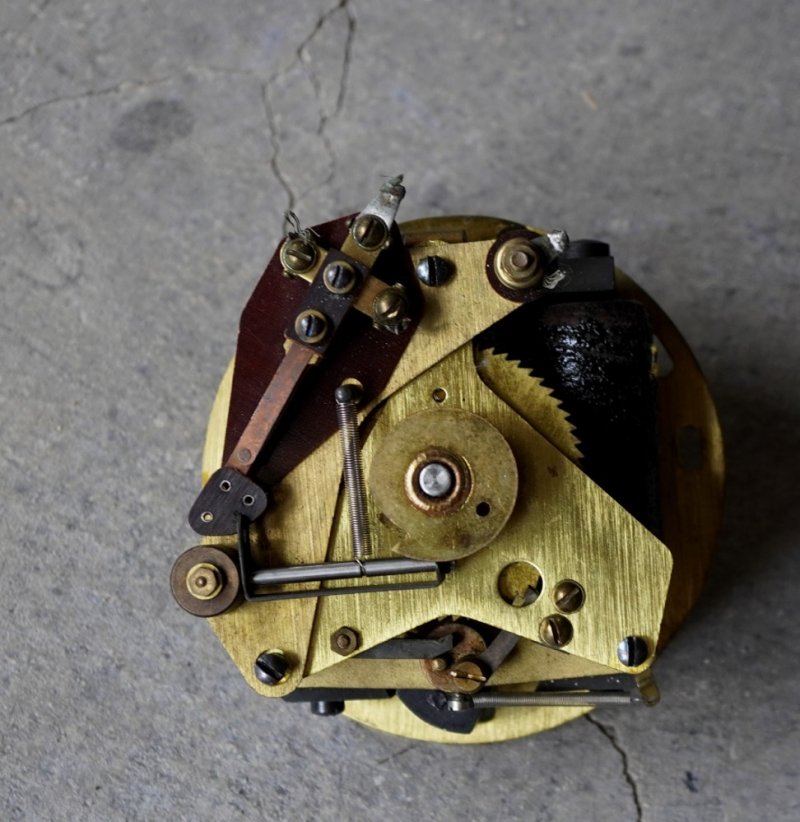画像2: FRANCE antique wall clock MOVEMENT PARTS フランスアンティーク 掛け時計 ムーブメント 機械部品 ジャンク ヴィンテージ 1940-70's