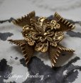 画像1: U.S.A .antique COROCRAFT Brooch アメリカアンティーク コロクラフト CORO ブローチ コスチュームジュエリー ヴィンテージ ブローチ 1950-80's  (1)