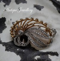 ENGLAND antique KIGU Brooch イギリスアンティーク キグ ブローチ コスチュームジュエリー ヴィンテージ ブローチ 1950-80's 