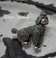画像1: ENGLAND antique PAN Brooch イギリスアンティーク DOG 犬 ドッグ ブローチ コスチュームジュエリー ヴィンテージ ブローチ 1950-80's  (1)