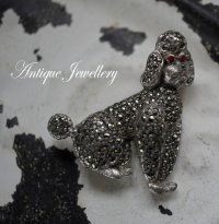 ENGLAND antique PAN Brooch イギリスアンティーク DOG 犬 ドッグ ブローチ コスチュームジュエリー ヴィンテージ ブローチ 1950-80's 