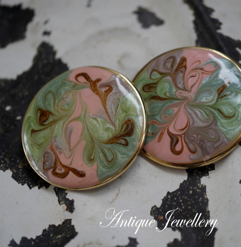 画像1: U.S.A. antique Earrings  アメリカアンティーク コスチュームジュエリー ヴィンテージ イヤリング 1960－80's 